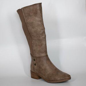 Baretraps Womens Madelyn Brown Knee-High Boots